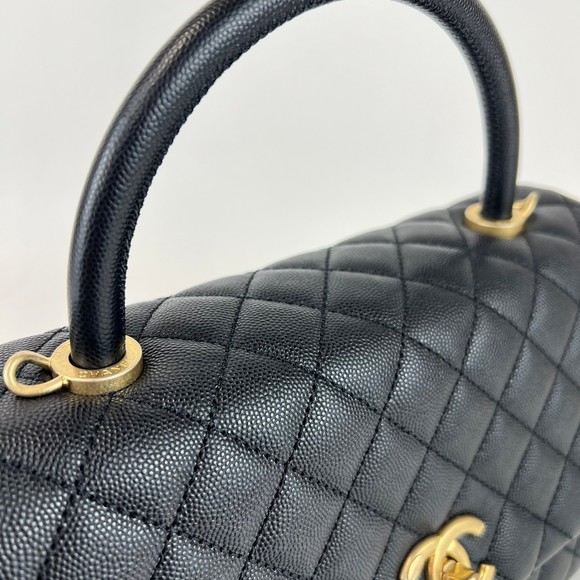 CHANEL Coco Handle Matelasse Chain Shoulder Black - Picture 7 of 16